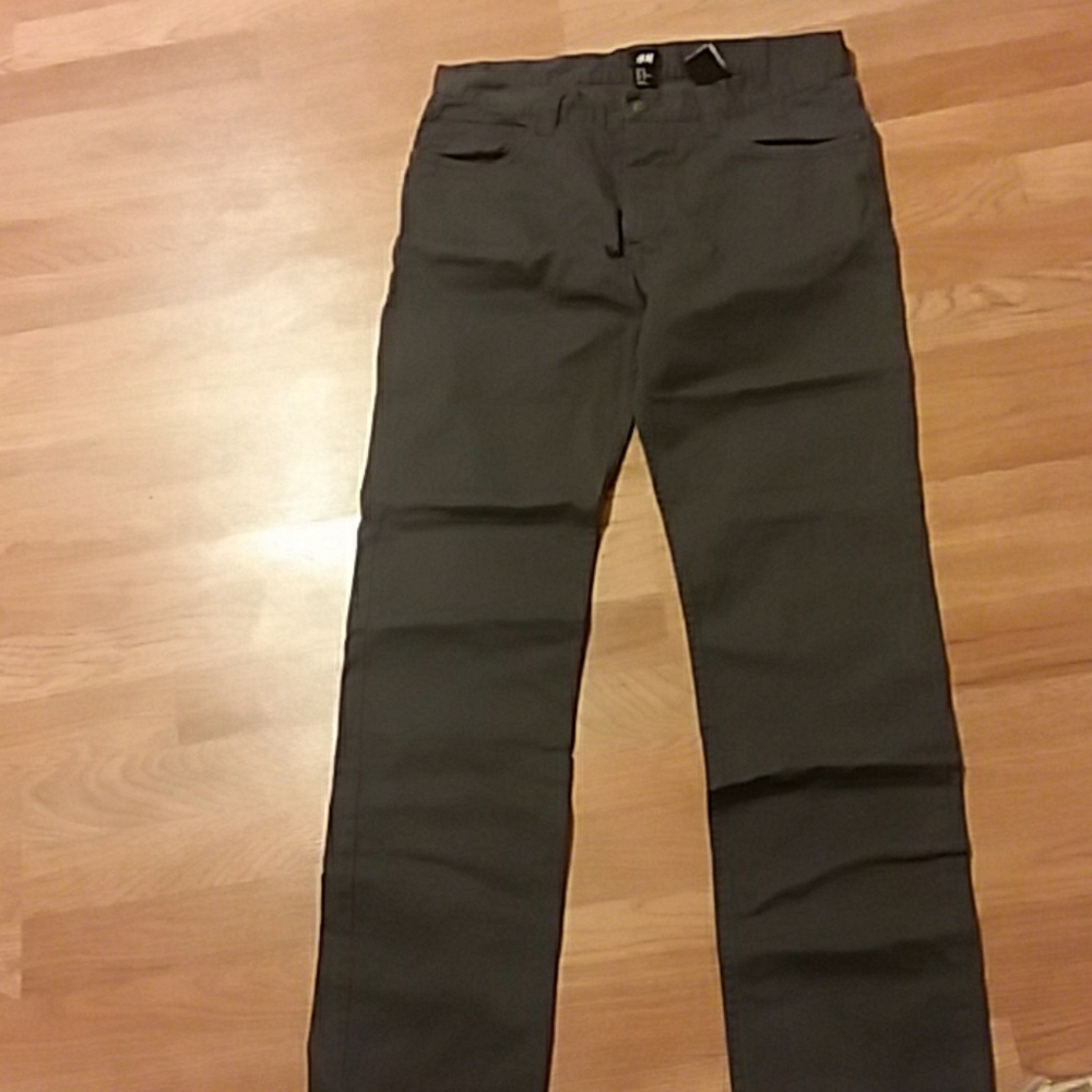 H&M dark gray Cotton Pants size 32